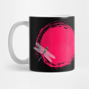 Japanese Dragonfly Zen Circle Sun Meditation Mug